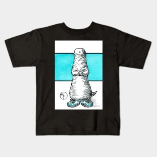 Ferret in Big Shoes Kids T-Shirt